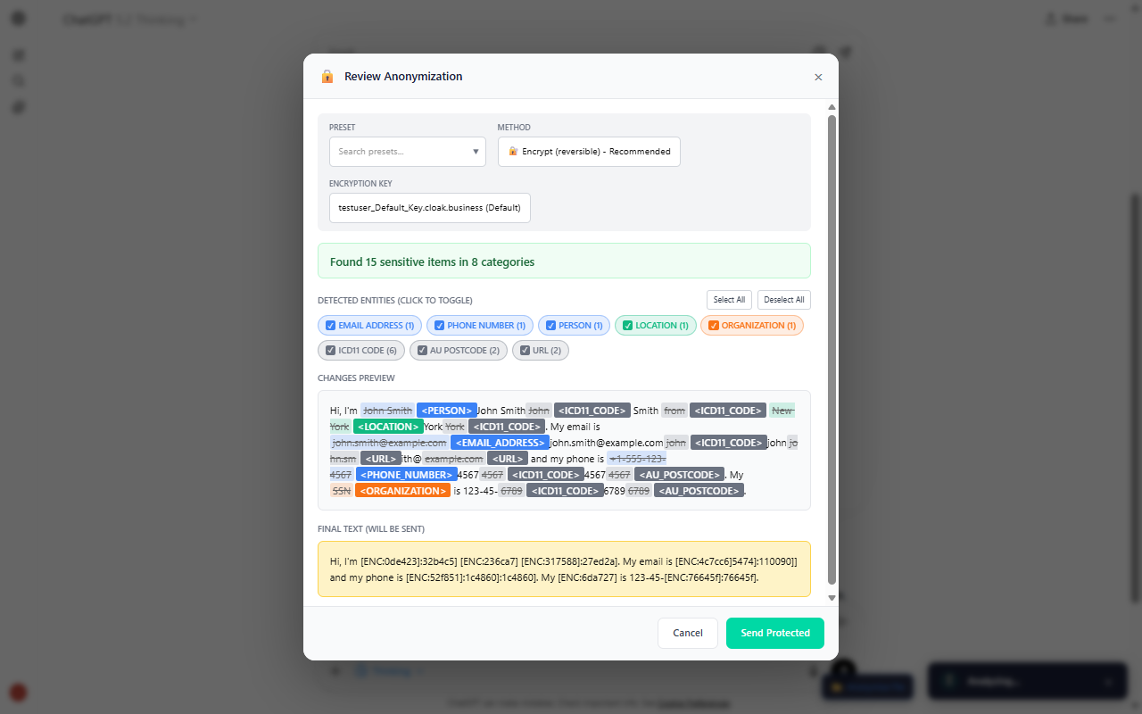 English Entities Detail